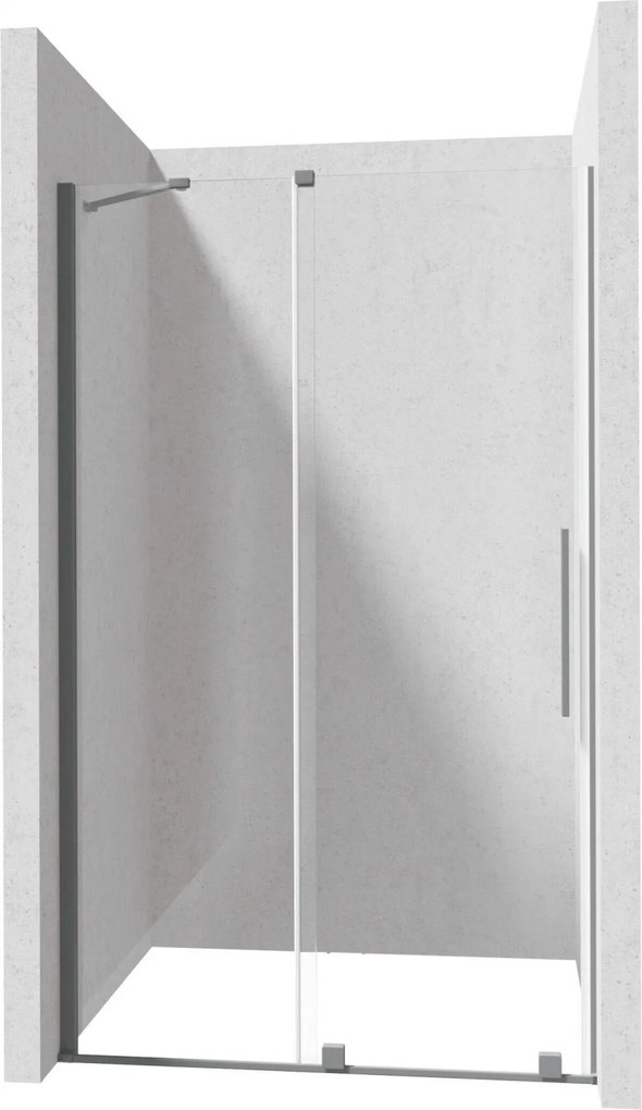 Profil pentru usa cabina de dus, incastrata, titan mat, 195 cm, Sistem Prizma Titan mat