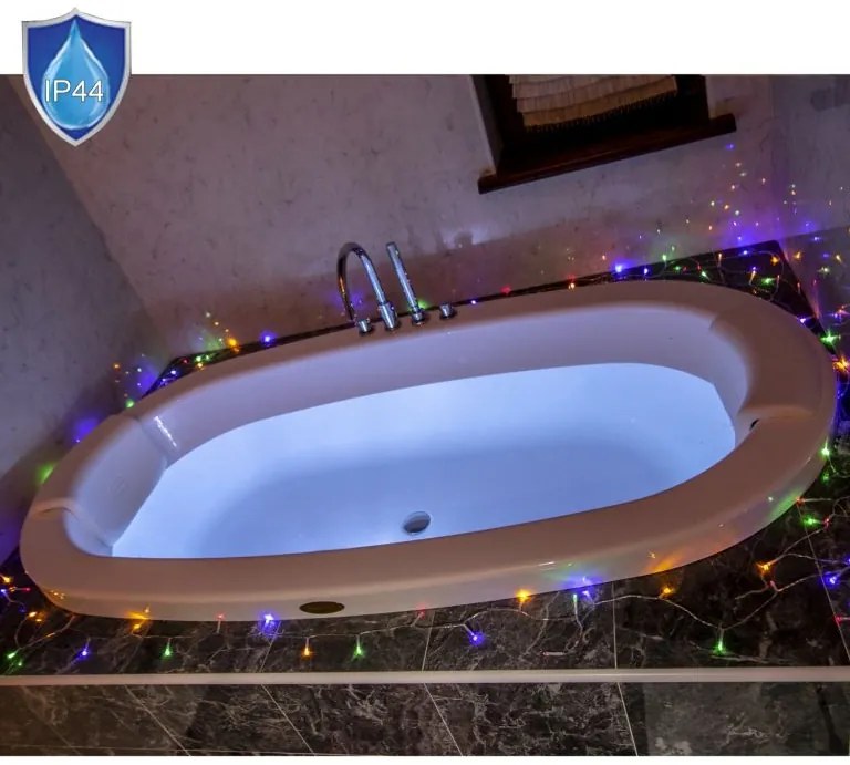 Iluminat LED de Crăciun-10m, 100 LED-uri colorate,pe baterii