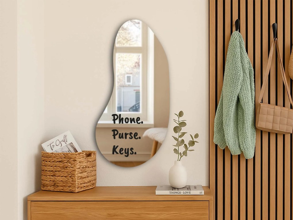 Autocolant pentru oglindă S31 – Phone. Purse. Key.