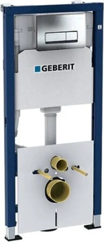 Set rezervor WC incastrat cu set fixare Geberit Duofix Delta Up100 si clapeta crom dreptunghiulara