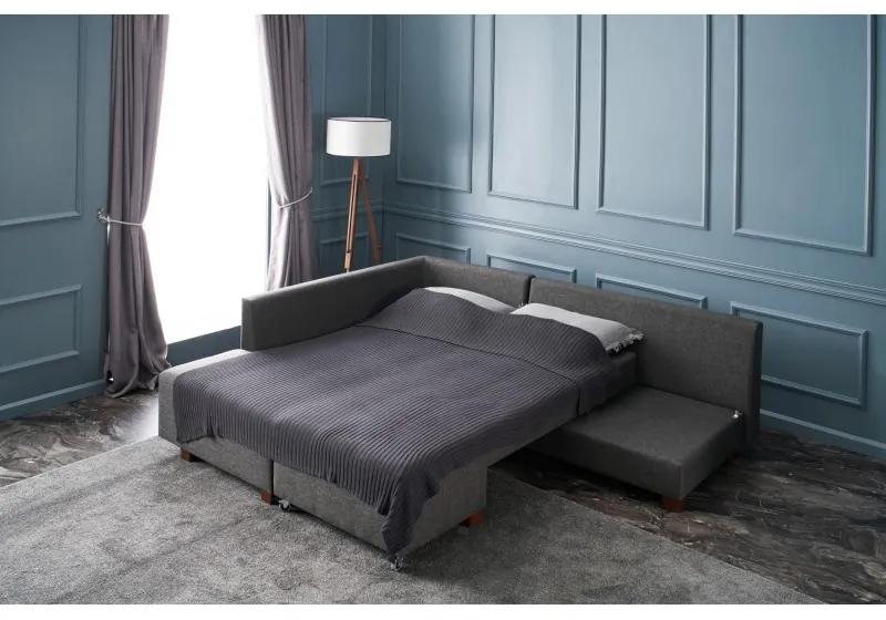 Canapea Tip Coltar Tapitat Extensibil Manama Corner Sofa Bed Left -