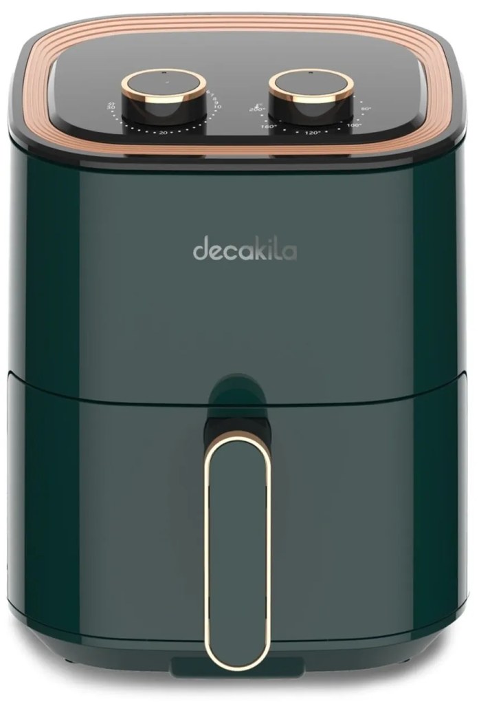 Friteuza cu aer cald Decakila, 1400W, capacitate 3.5L, gatire fara ulei, termostat reglabil 80-200˚C, timer reglabil 30 de min KEEC036V
