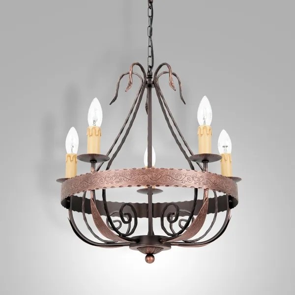 Lustra cu lant LOARA 5xE14/60W/230V