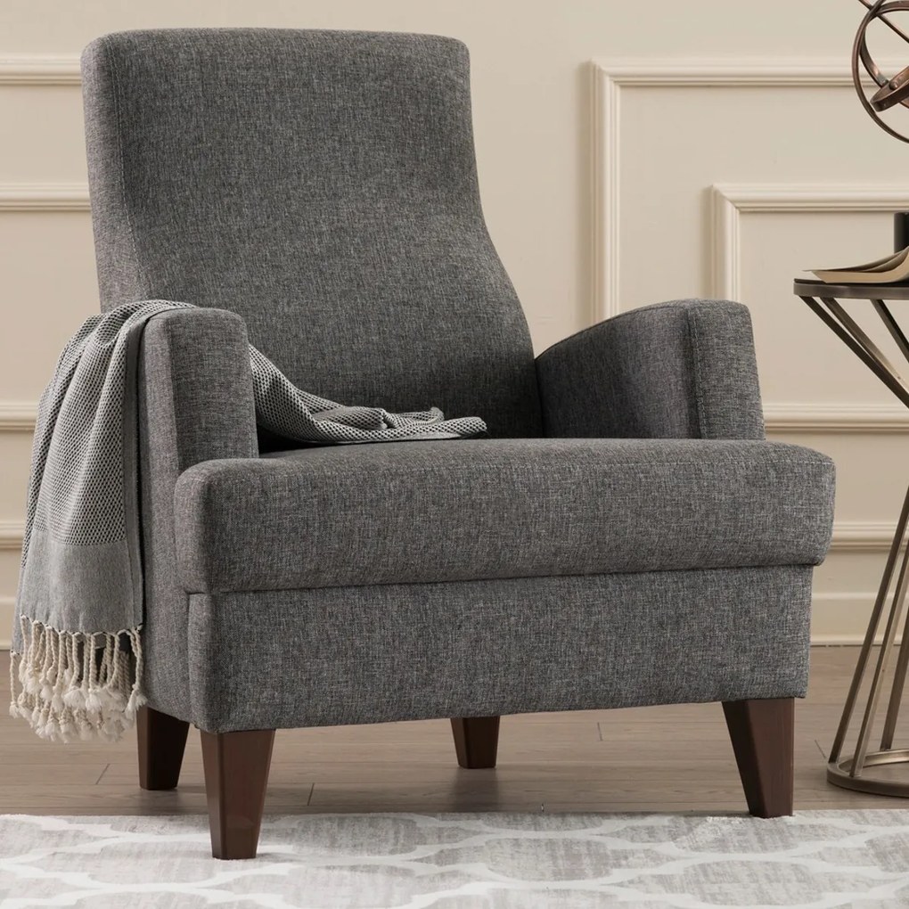 Fotoliu Kana Bergere Dark Grey