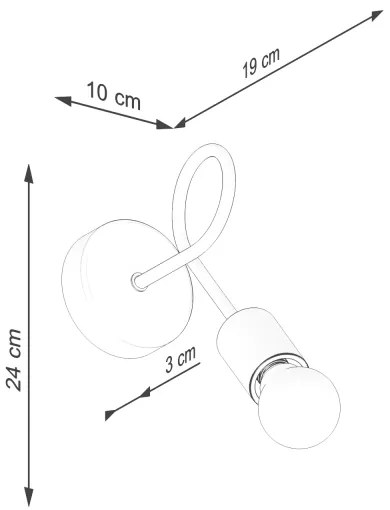 Lampă de perete Sollux SL.1473 EMBER 1xE27/15W/230V alb/bej/fag