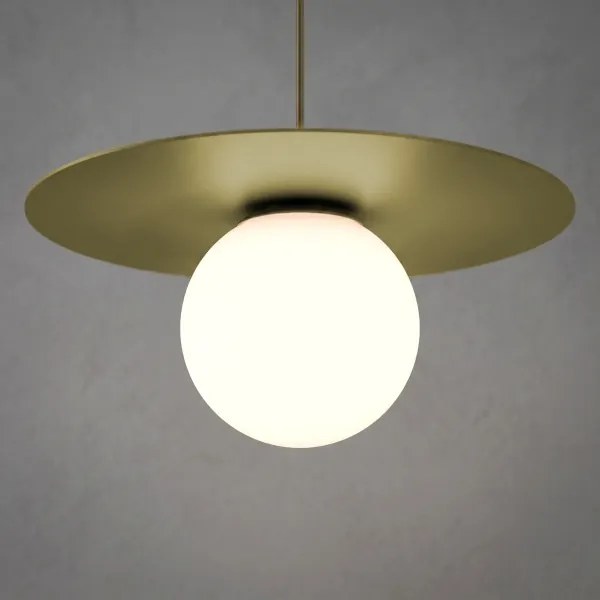 Lustră pe cablu FLAT 1xE27/15W/230V aurie
