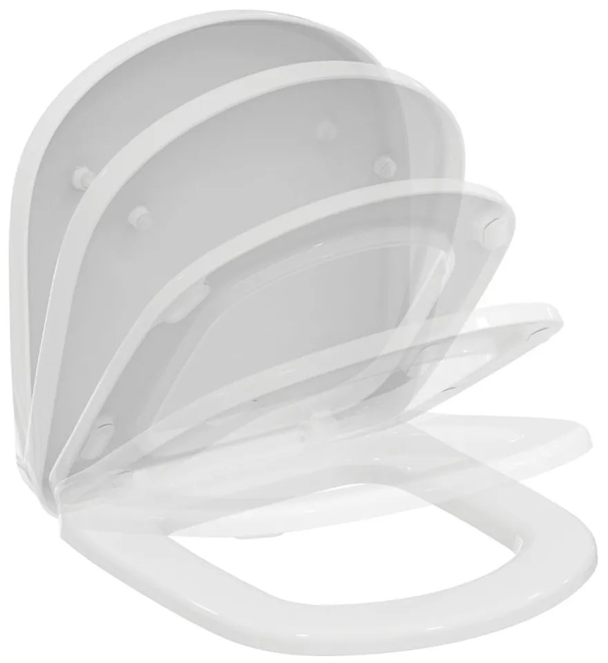 Capac WC softclose, 366x428x27 mm, alb