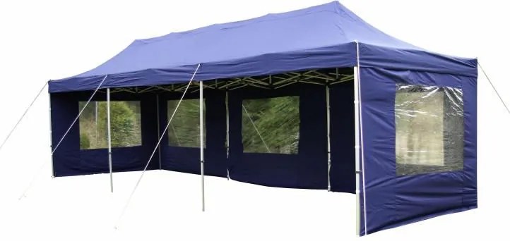 Cort de petrecere pentru grădină PROFI - albastru, 3 x 9 m