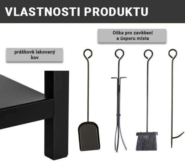 Stilista Suport pentru lemne de foc cu accesorii