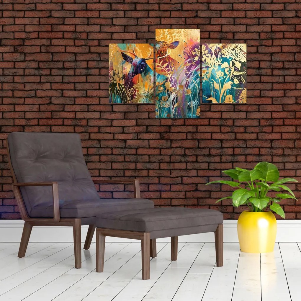 Tablou - Pictura abstractă a naturii (90x60 cm)