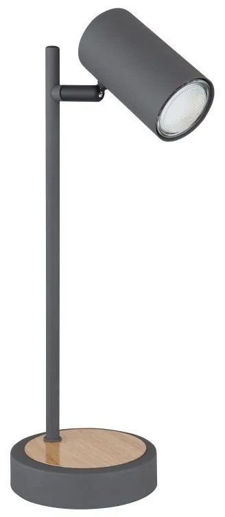 Veioza, lampa de masa design industrial Robby grafit, maro
