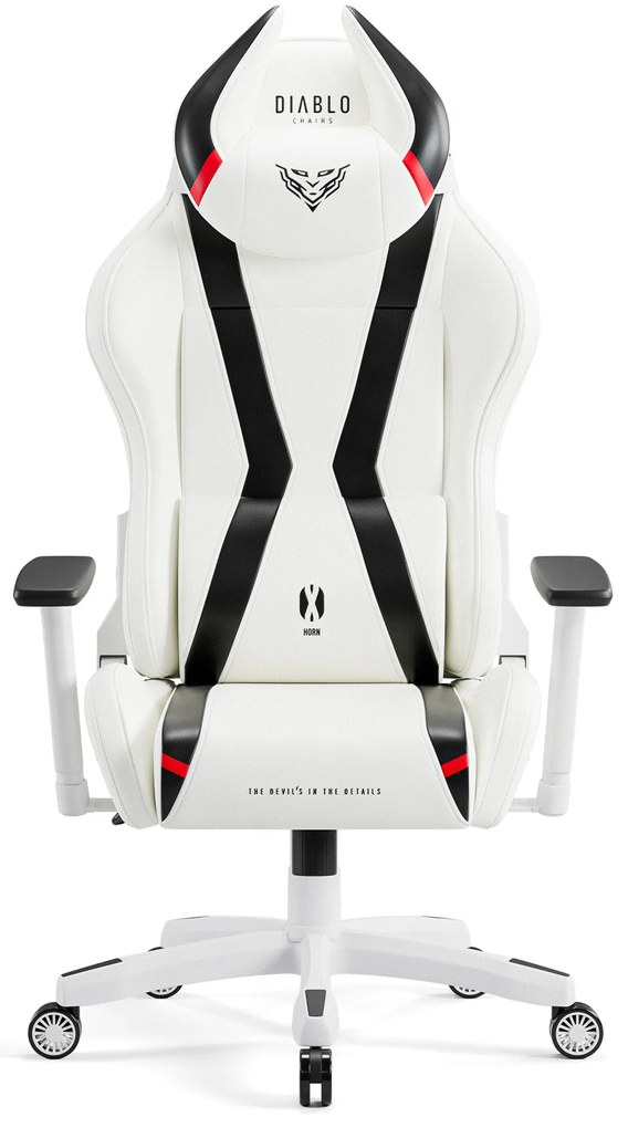 Scaun gaming Diablo X-Horn 2.0 King Size: alb-negru