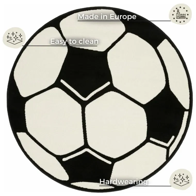 Covor pentru copii Hanse Home Football, ⌀ 100 cm