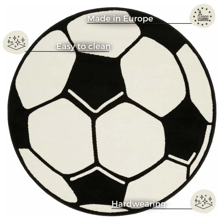 Covor pentru copii Hanse Home Football, ⌀ 150 cm