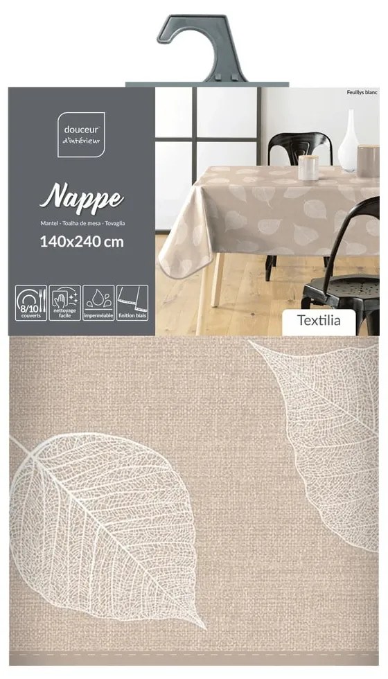 Față de masă lavabilă 140x240 cm Feuillys – douceur d'intérieur