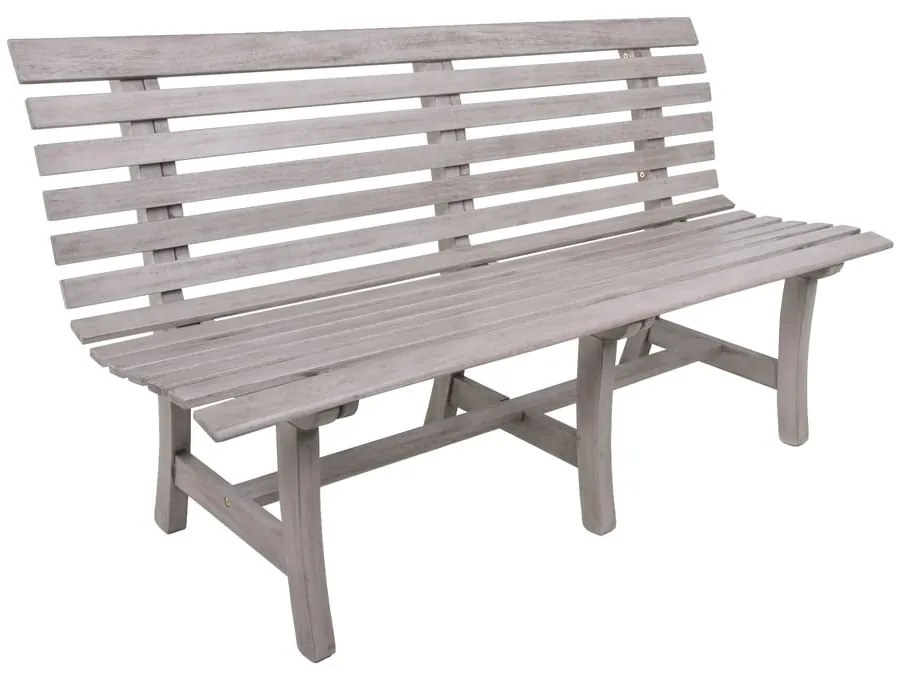 Bancă de grădină gri din lemn masiv Mandalay – Garden Pleasure