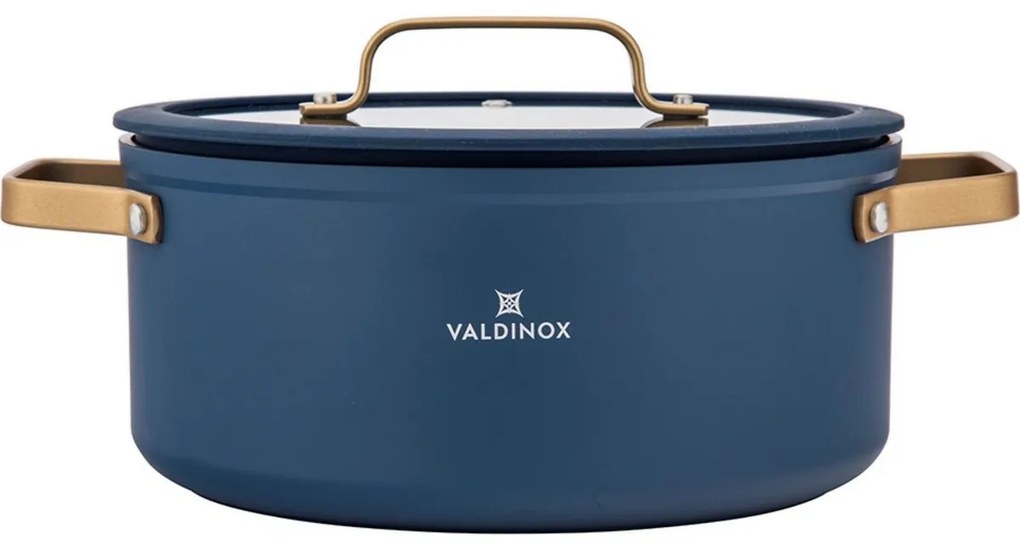 Valdinox Caserolă cu capac Giovanni 24 cm, 5,0 l, 5 l