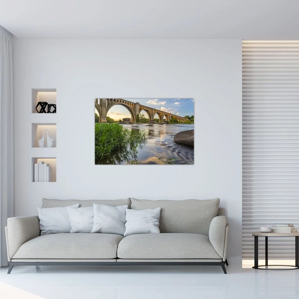 Tablou - Podul de cale ferată Richmond (90x60 cm)