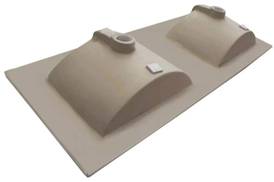 V956 - Lavoar cu design plat 18x120x46 cm