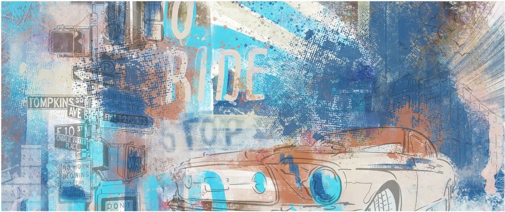 Tablou - Născut să călătorească (120x50 cm)
