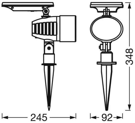 Osram - Lampă solară LED RGBW reglabilă SMART+ SOLAR 0,6W/3,7V IP44