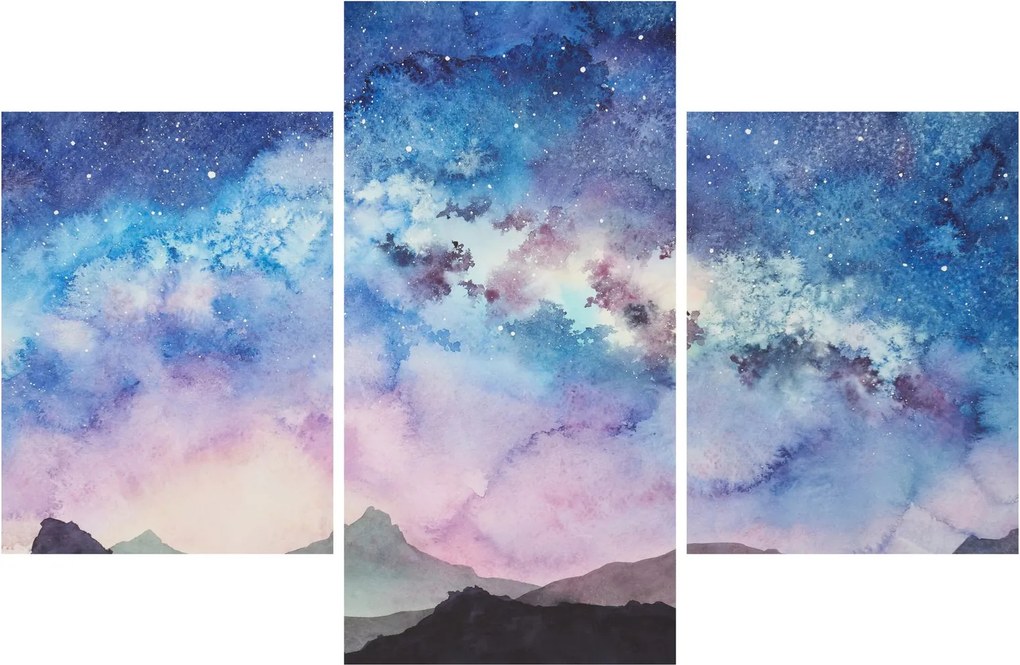 Tablou - Calea lactee, aquarel (90x60 cm)