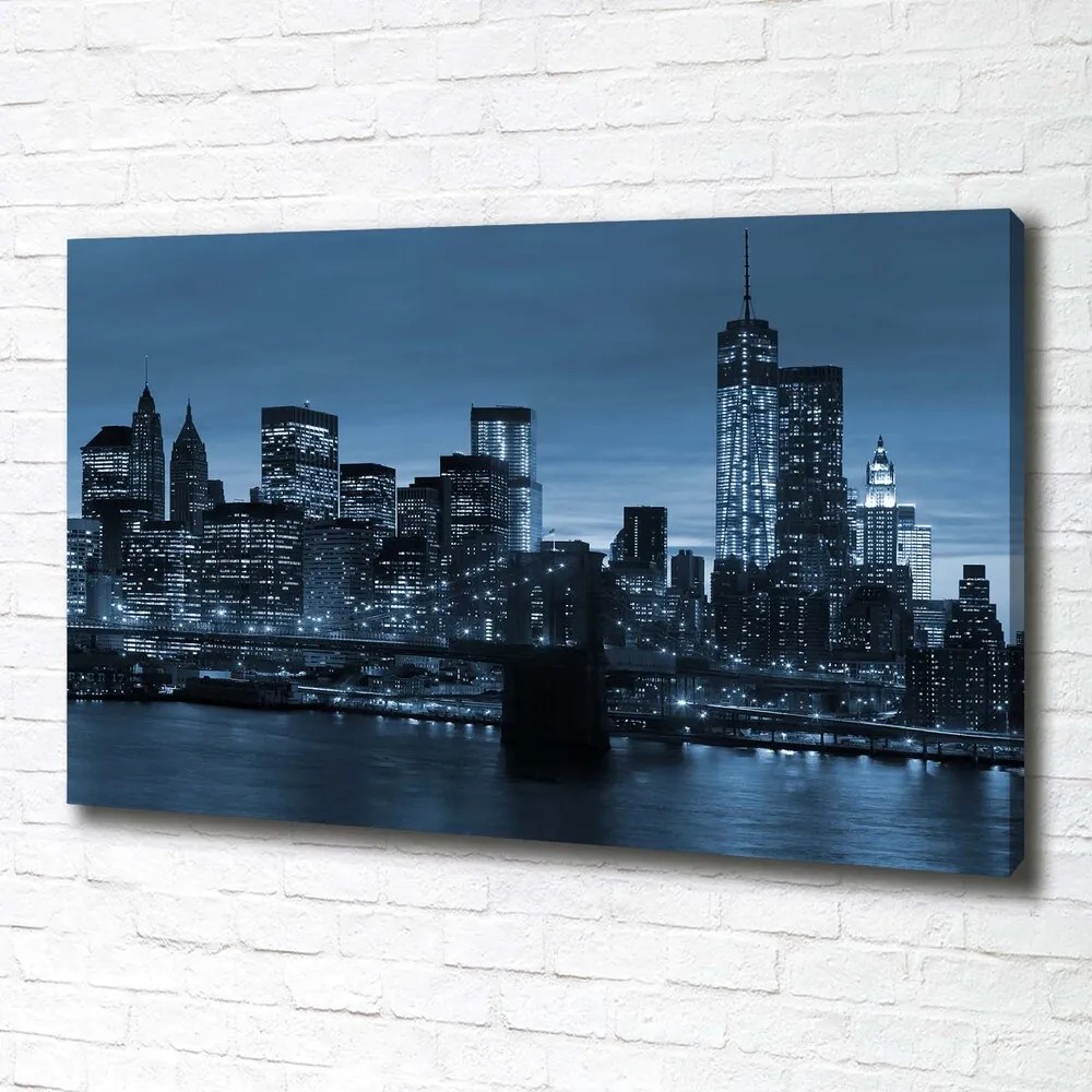 Pictură pe pânză New york, pe timp de noapte