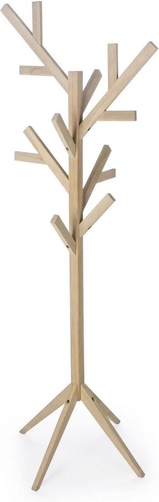 Cuier de pardoseala din lemn natur Daiki 60 cm x 60 cm x 169 h