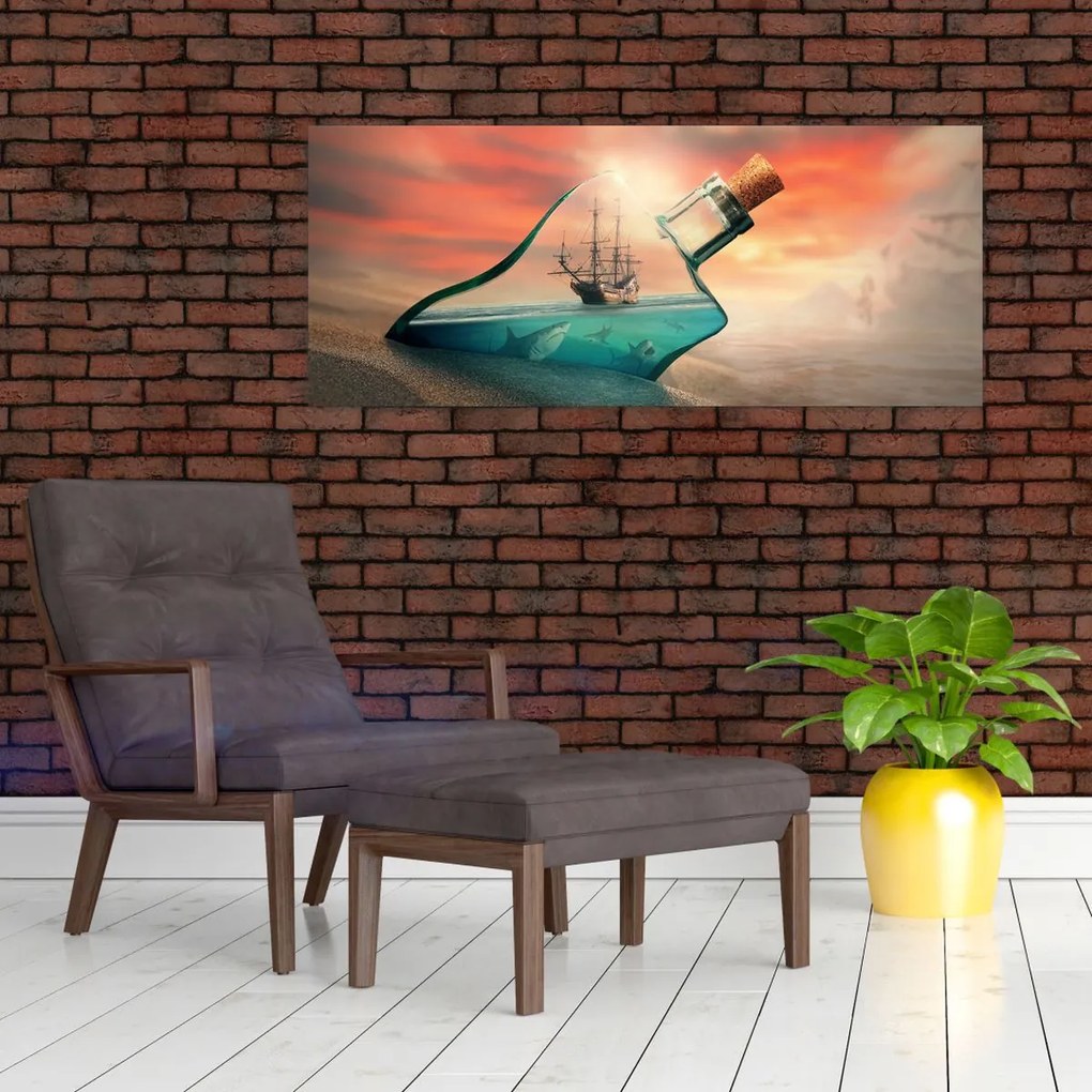 Tablou - Viața in sticla (120x50 cm)