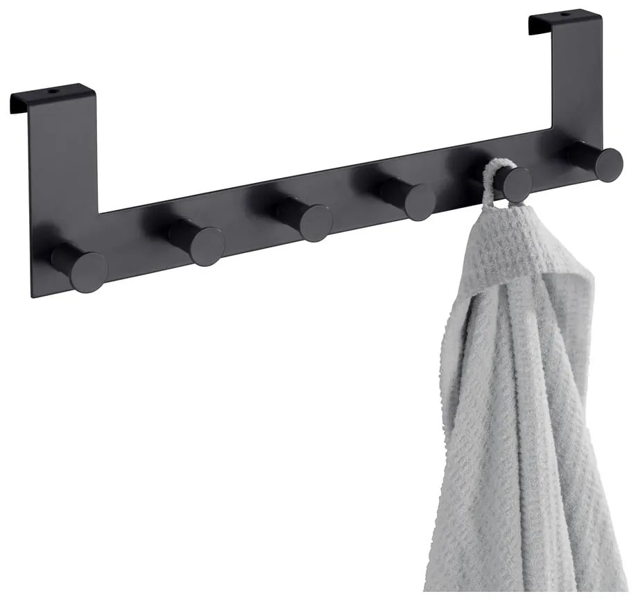 Cuier de ușă negru din metal 39 cm Celano – Wenko