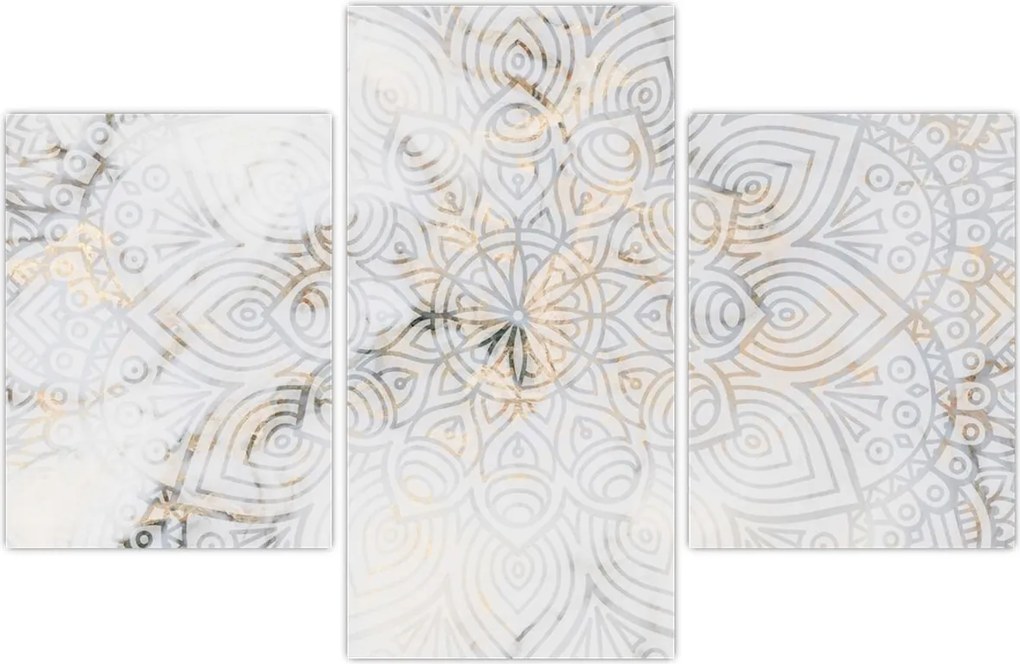 Tablou - Mandale albe (90x60 cm)