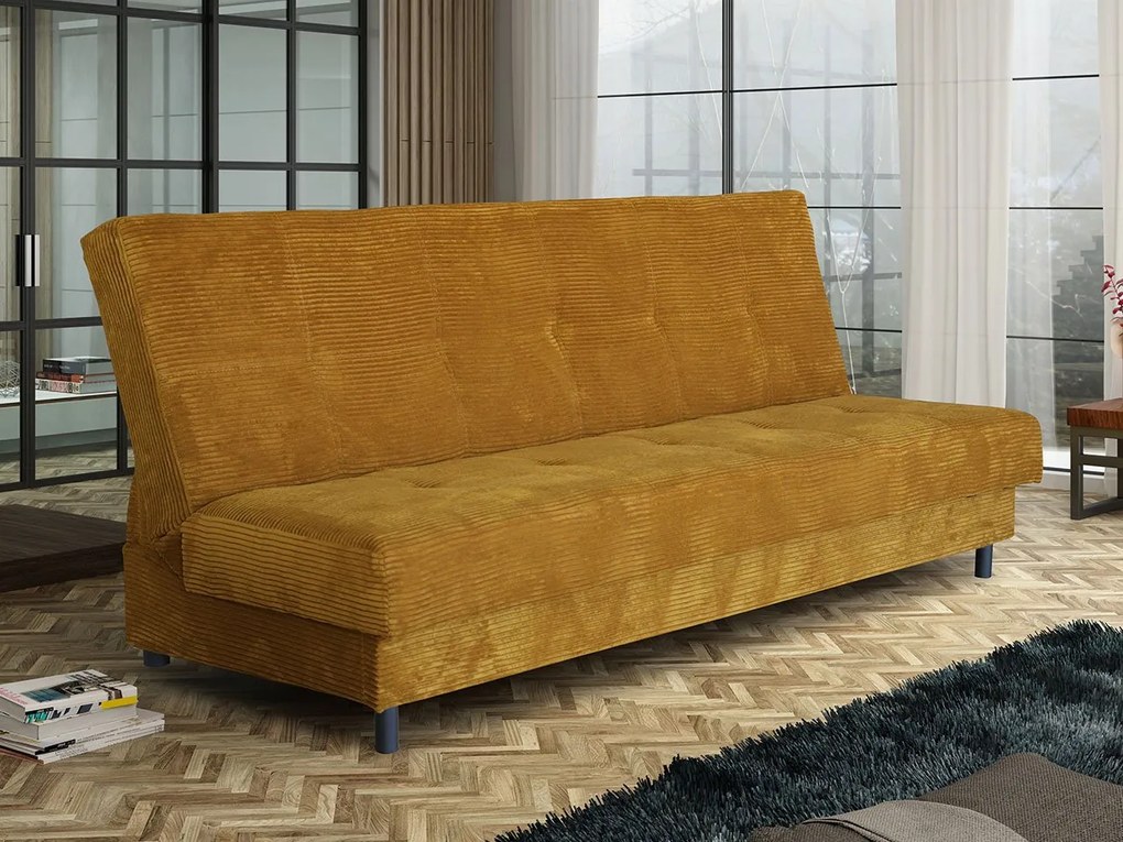 Canapea extensibilă Robutia XIV (muștar) (cu sp. depozitare). Promo -17%. 1105608