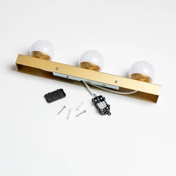 BRILAGI - SET 2x aplice LED pentru baie HOLLYWOOD 3xLED/3W/230V 39 cm IP44 auriu