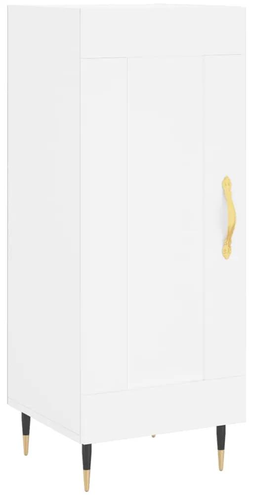 830420 vidaXL Servantă, alb, 34,5x34x90 cm, lemn compozit