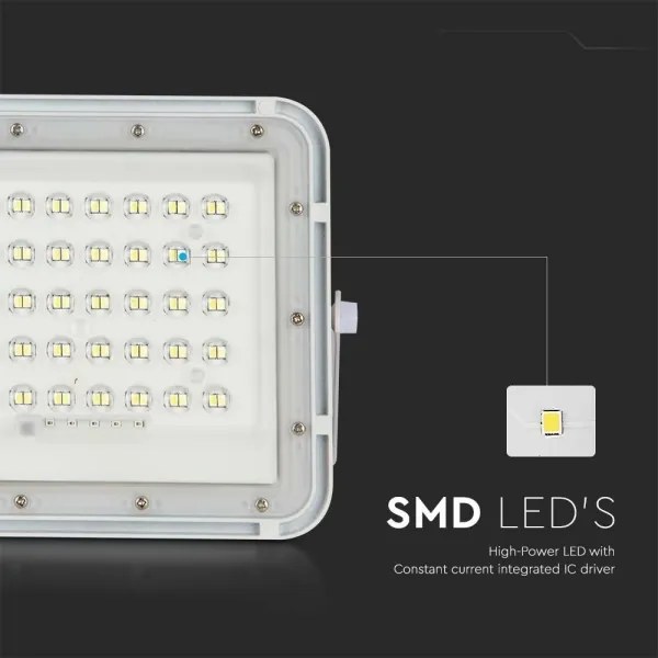 Proiector LED solar de exterior LED/6W/3,2V IP65 4000K alb + telecomandă