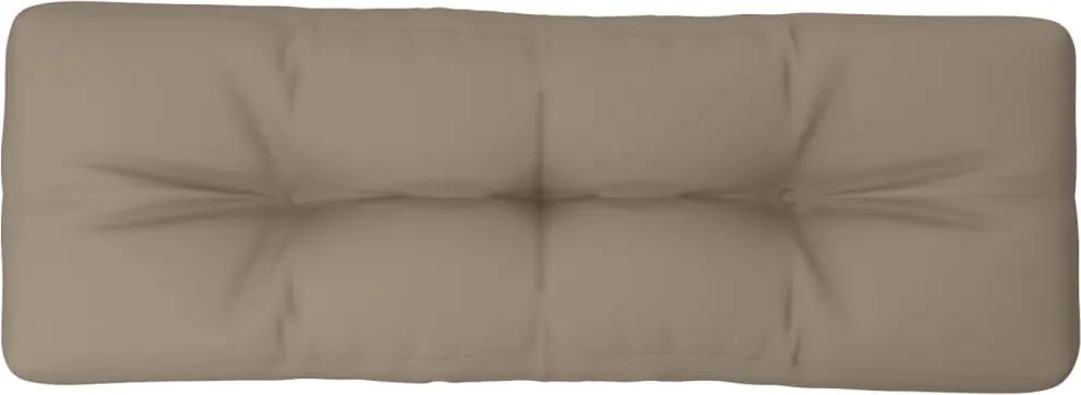 vidaXL Pernă de paleți, gri taupe, 120x40x12 cm, material textil