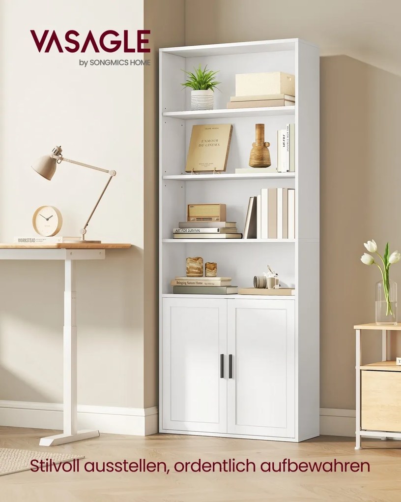 Biblioteca, Alba, Alb, 24x60x175 cm