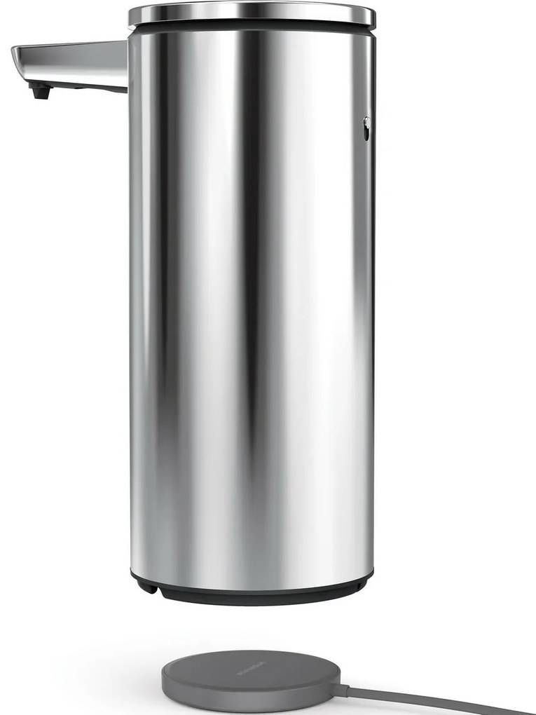 Simplehuman Dozator fără atingere cu suport pentruburete 414 ml, oțel inoxidabil lucios