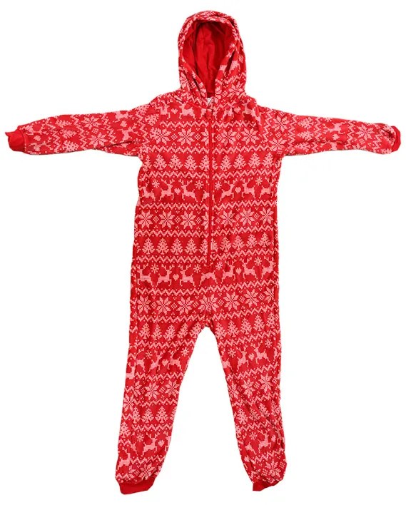Salopeta de Craciun pentru femei CHRISTMAS ONESIE rosie - diferite marimi Marime: L