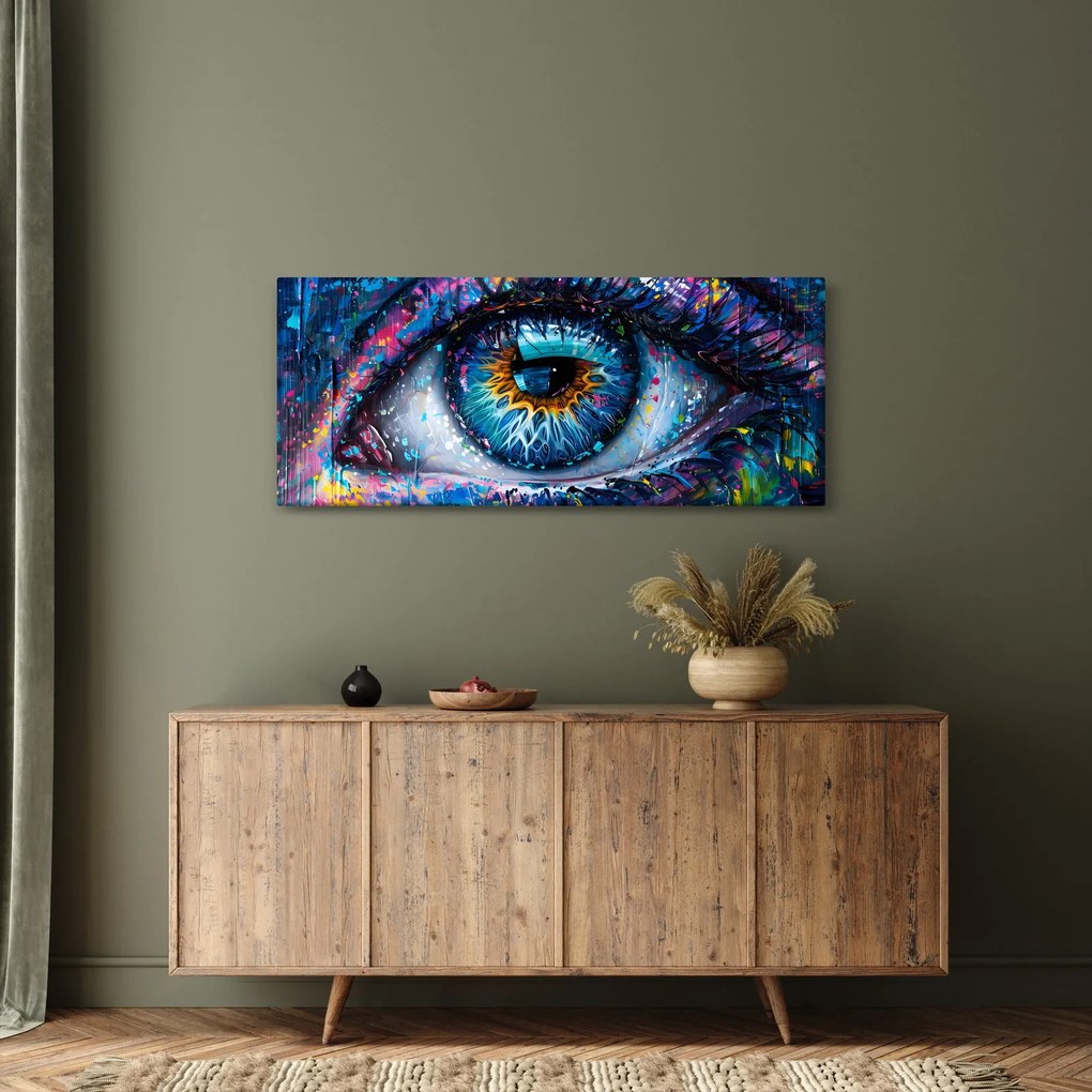 Tablou - Pictura ochilor (120x50 cm)
