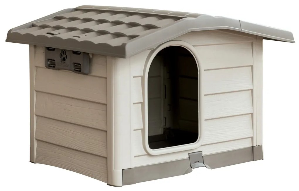 Doghouse Bungalow bej, 89 x 75 x 62 cm