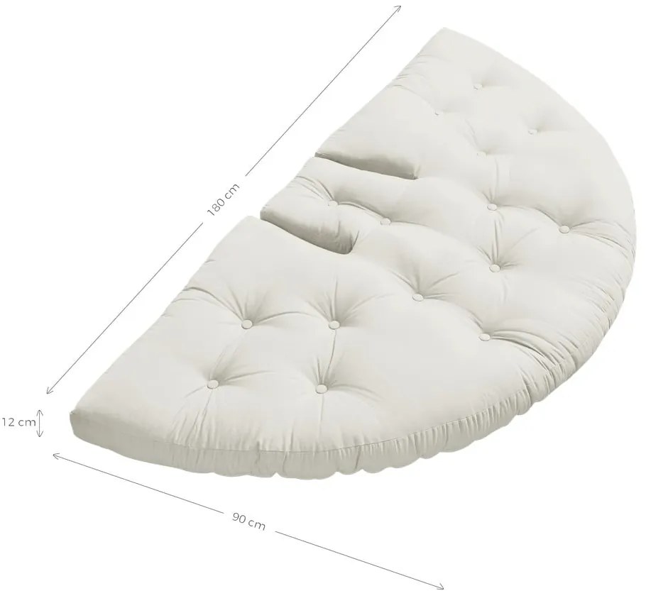 Fotoliu alb/bej Nido - Karup Design