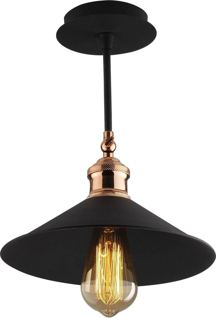 Lustra BERCESTE N-657, negru, metal, 24x31 cm