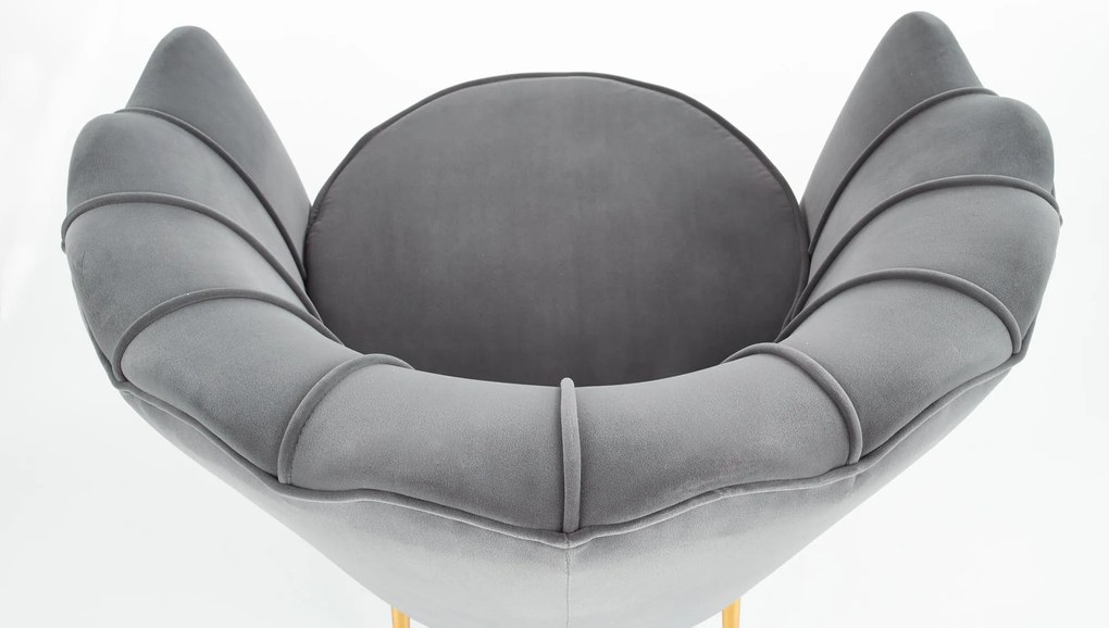 Fotoliu relax Altha (gri + Auriu). 1039465
