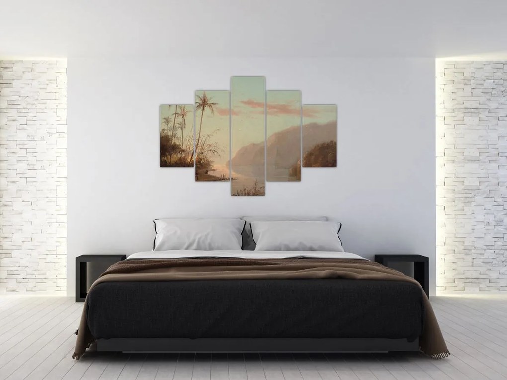 Tablou - Camille Pissarro, A creek in st. Thomas (Virgin Islands), reproducere (150x105 cm)