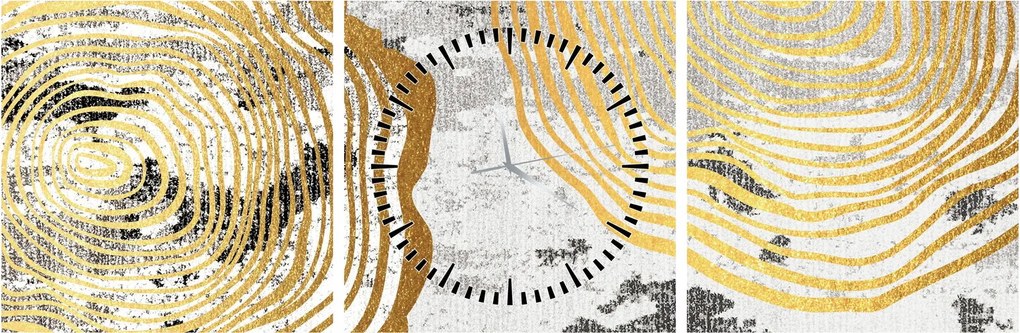 Tablou - Colaj (cu ceas) (90x30 cm)