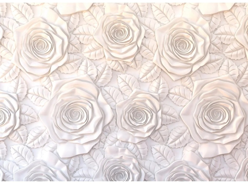 Fototapetă XXL Wall of roses 360 x 254 cm, 8 părți