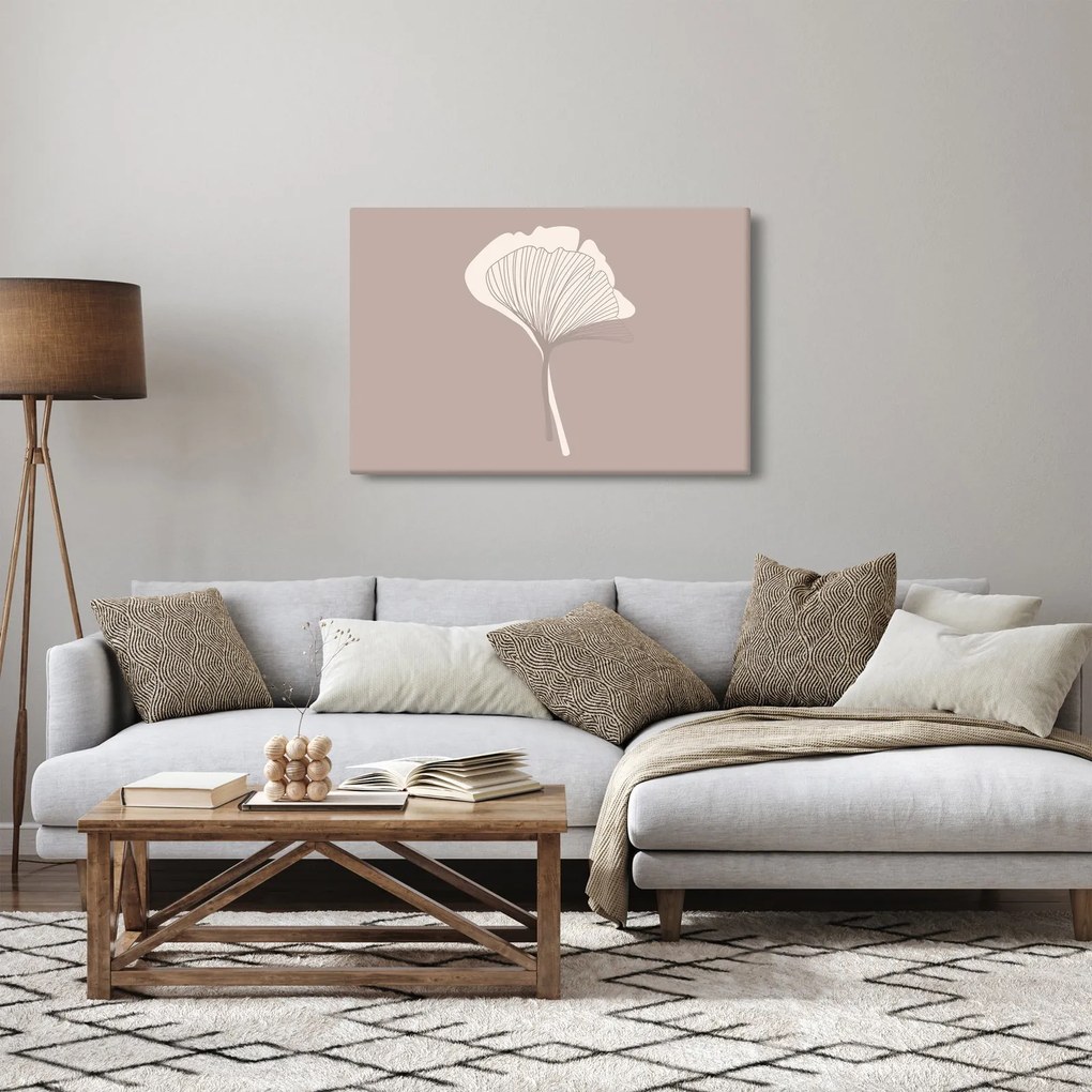 Tablou - Frunze bej N⁰3 (90x60 cm)