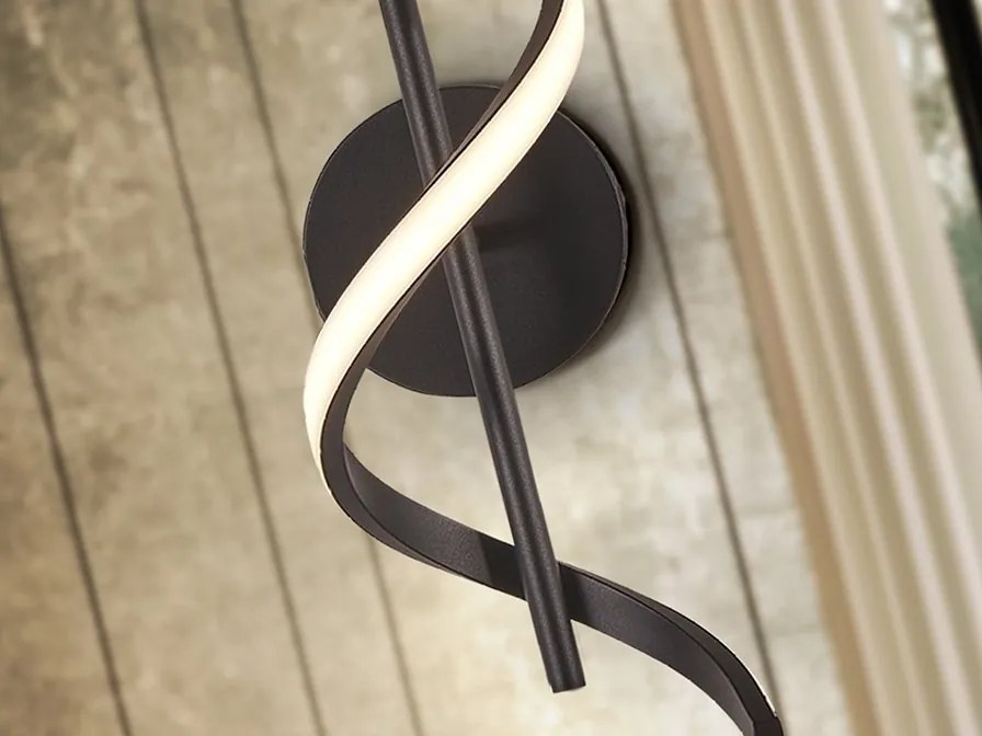 Aplica neagra LED de perete sau tavan Boa