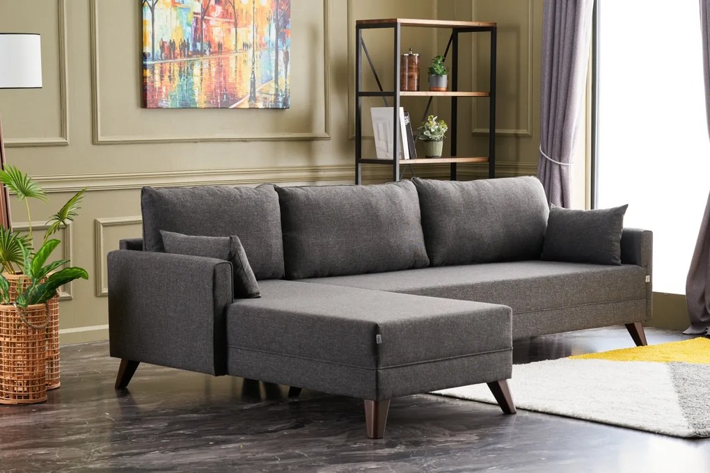 Canapea extensibilă Bellina 1 (antracit) (S). 1063018